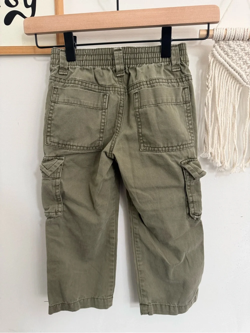 Old Navy - 4T - Olive straight leg cargo pants